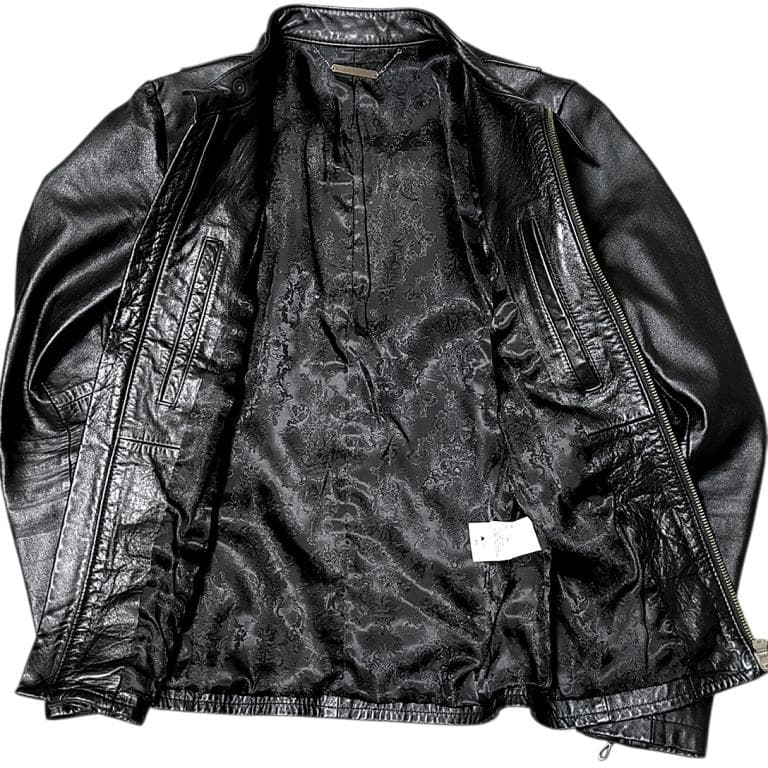 ゴスタールジフーガ メンズ 本革 レザー ライダースジャケット 44