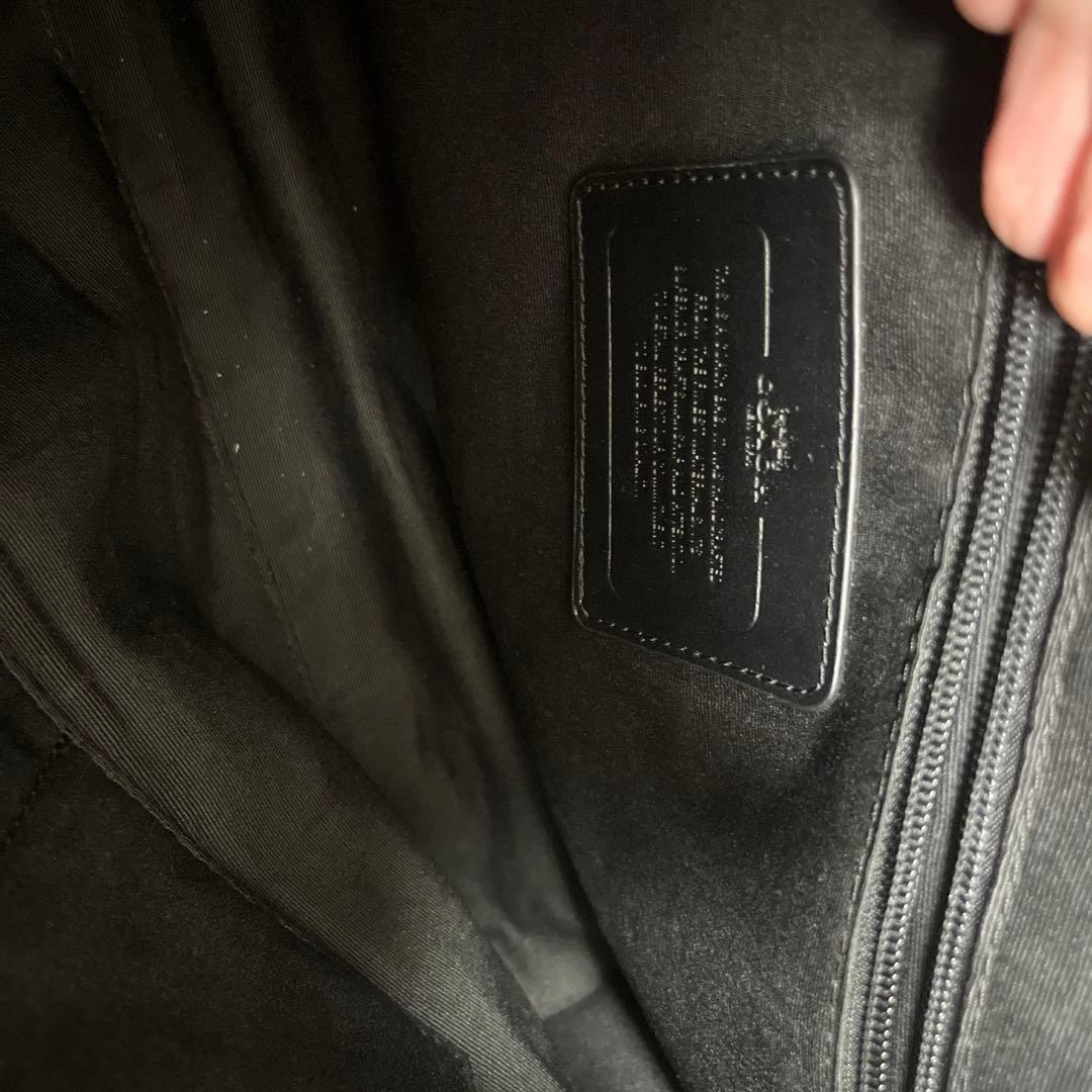 COACH ブラック ビジネスバッグ　ロベ
