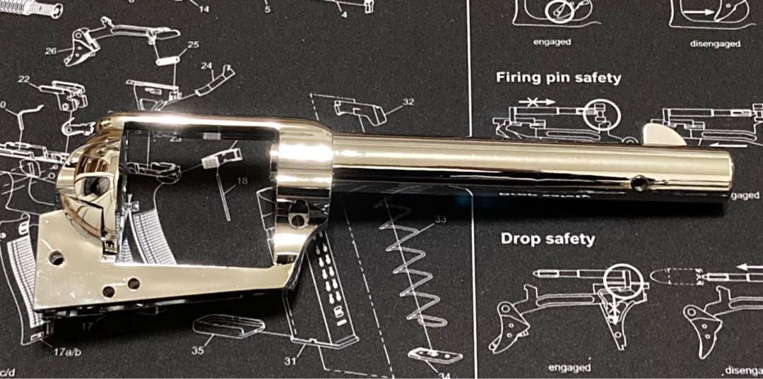 新品未使用 ハートフォード SAA シルバー アーティラリー バレルフレーム