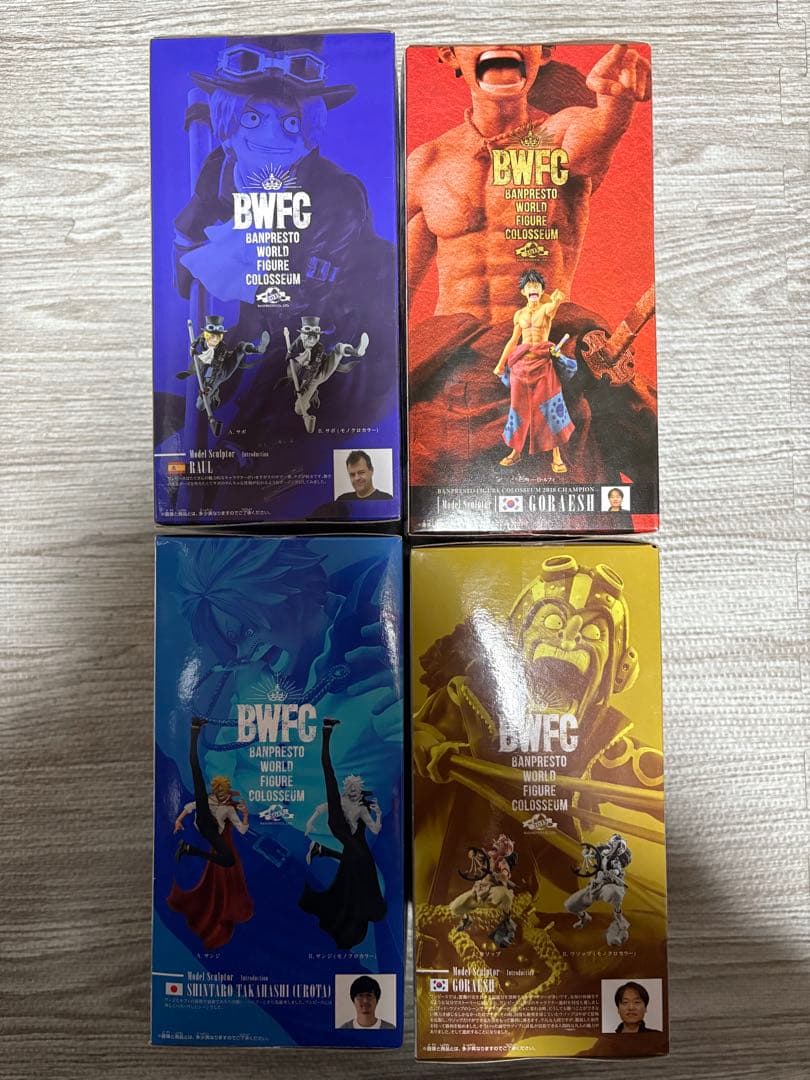 ワンピース BWFC 造形王頂上決戦2 新品未開封　4体セット