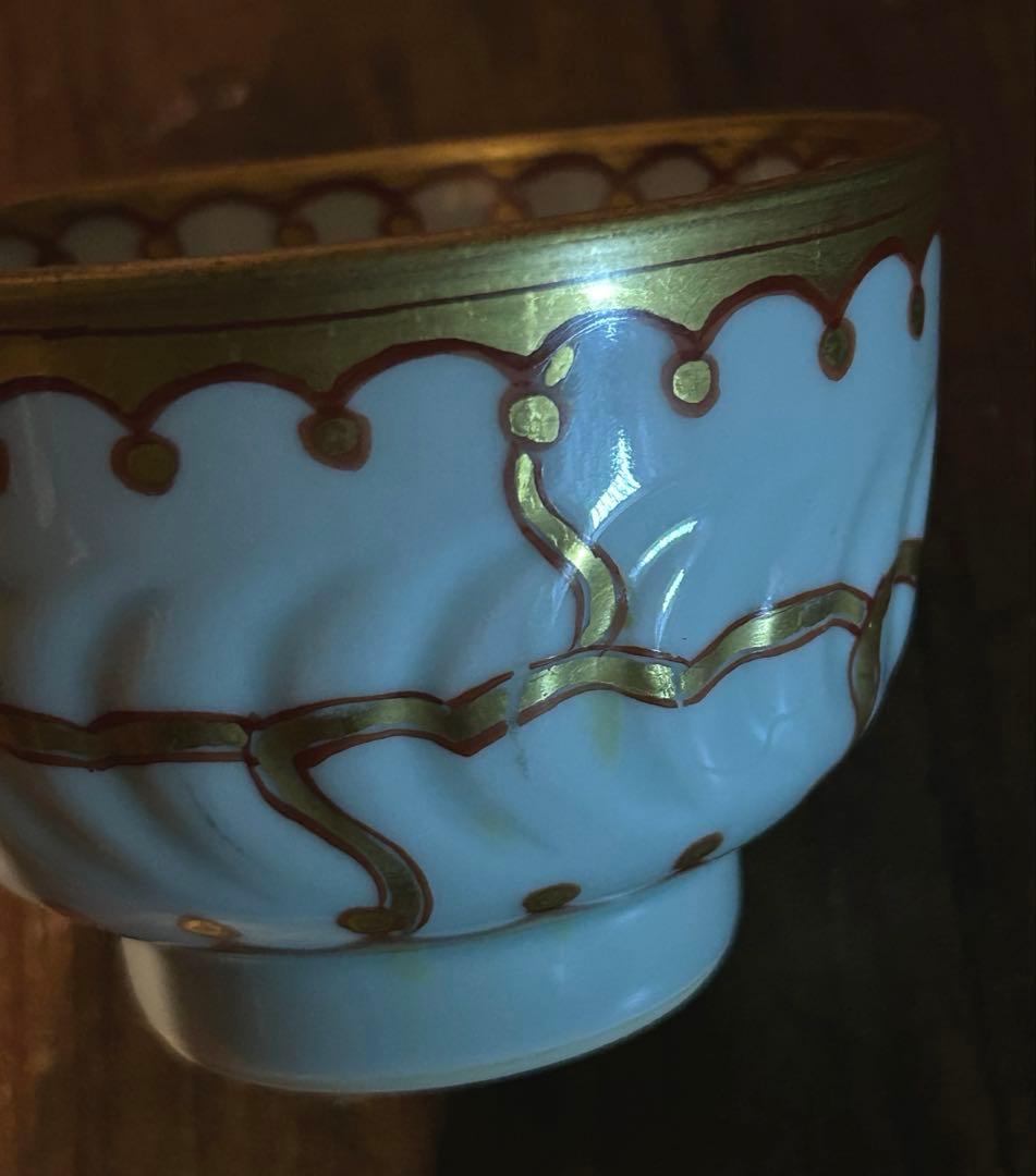 宗善　湯飲み 2個セット　絵付　金彩