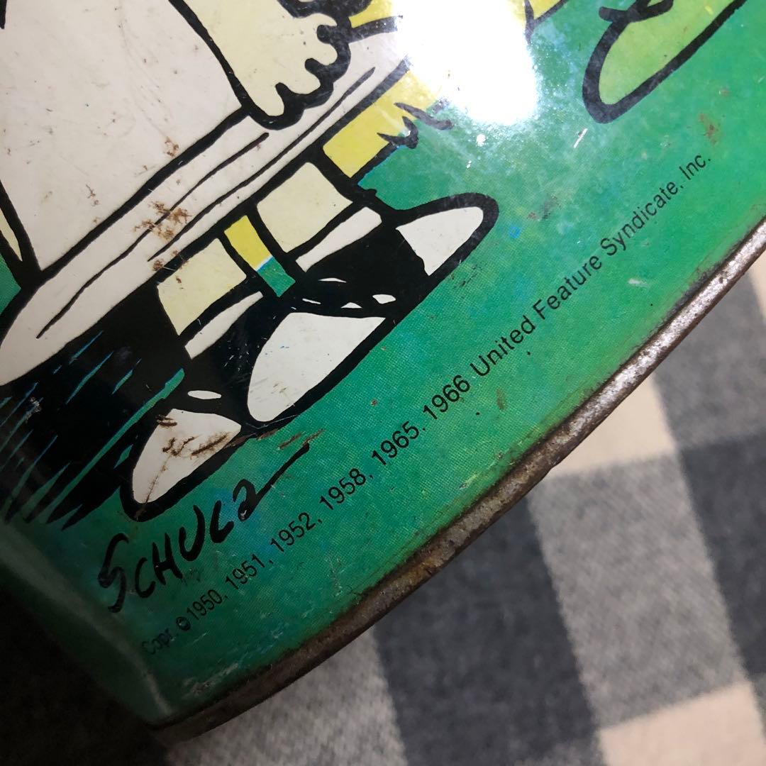 ビンテージ　スヌーピー　ゴミ箱　ピーナッツ　アンティーク　雑貨　60's