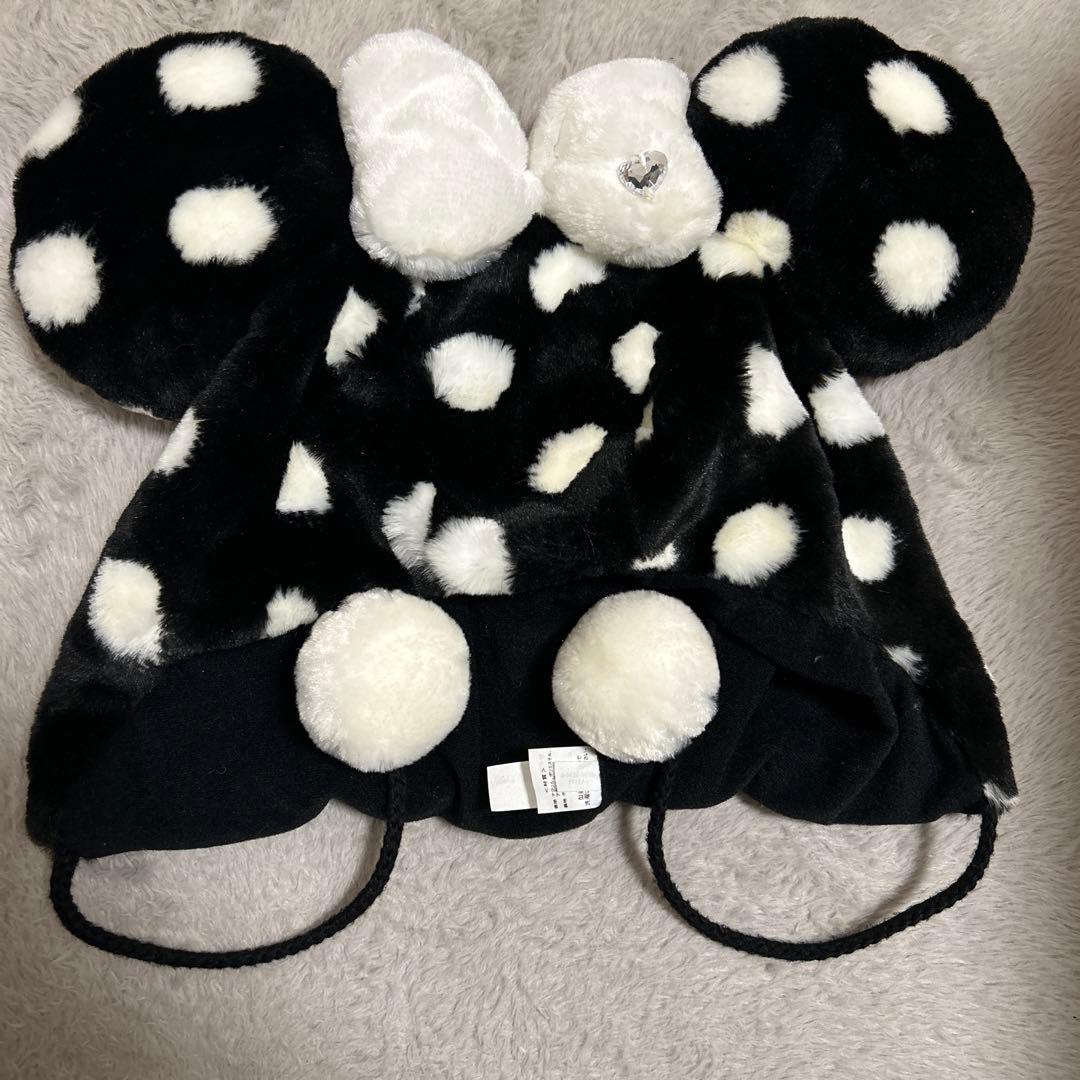 ミニーファンキャップ 黒 ミニーちゃん ファンキャップ 黒 ディズニー