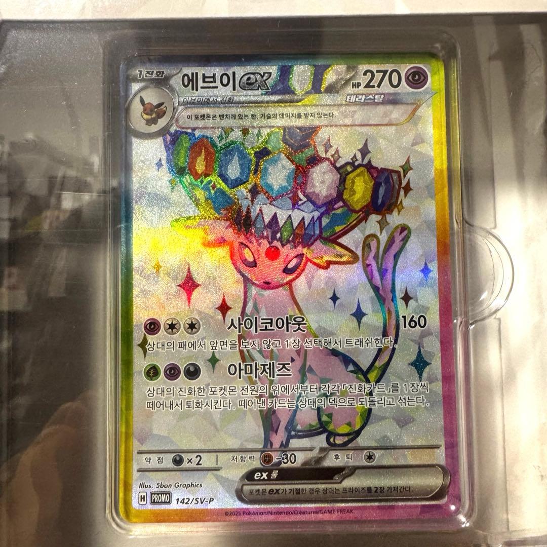 テラスタルフェスex エーフィ＆バインダー　BOX ポケカ　韓国限定　２個セット