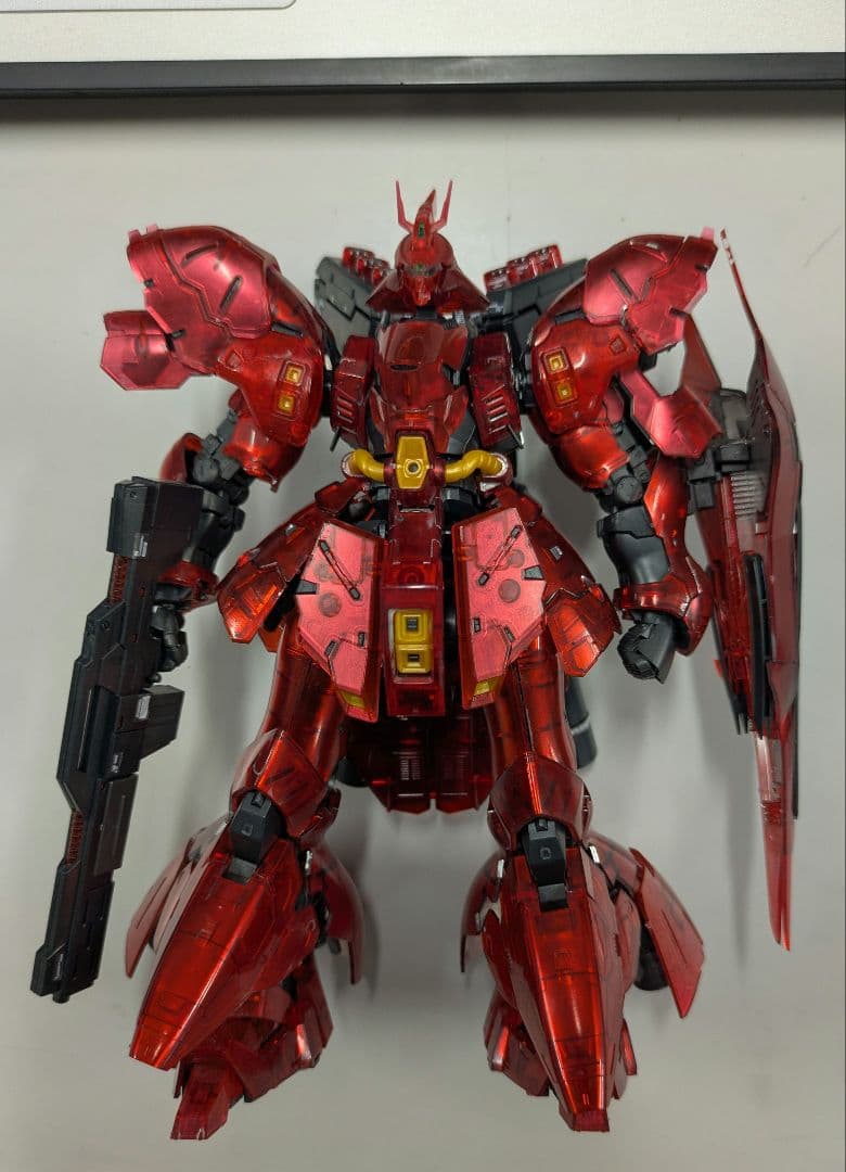 RG サザビー　塗装品　メカニカルコアメッキ風