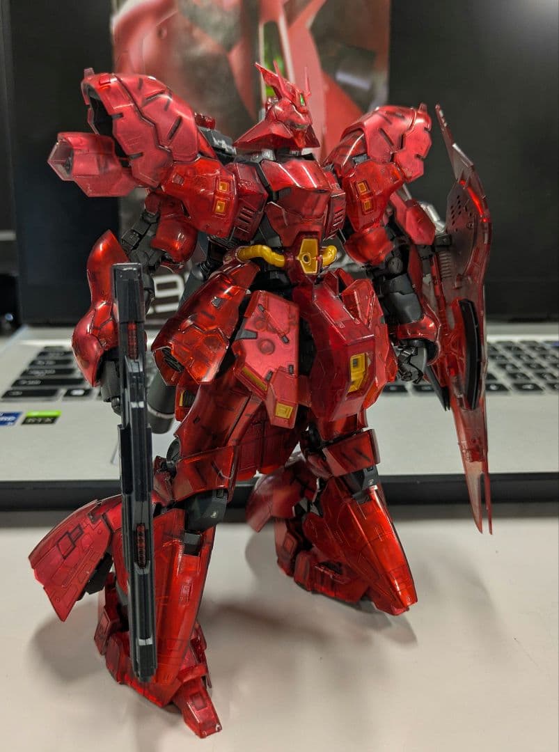 RG サザビー　塗装品　メカニカルコアメッキ風