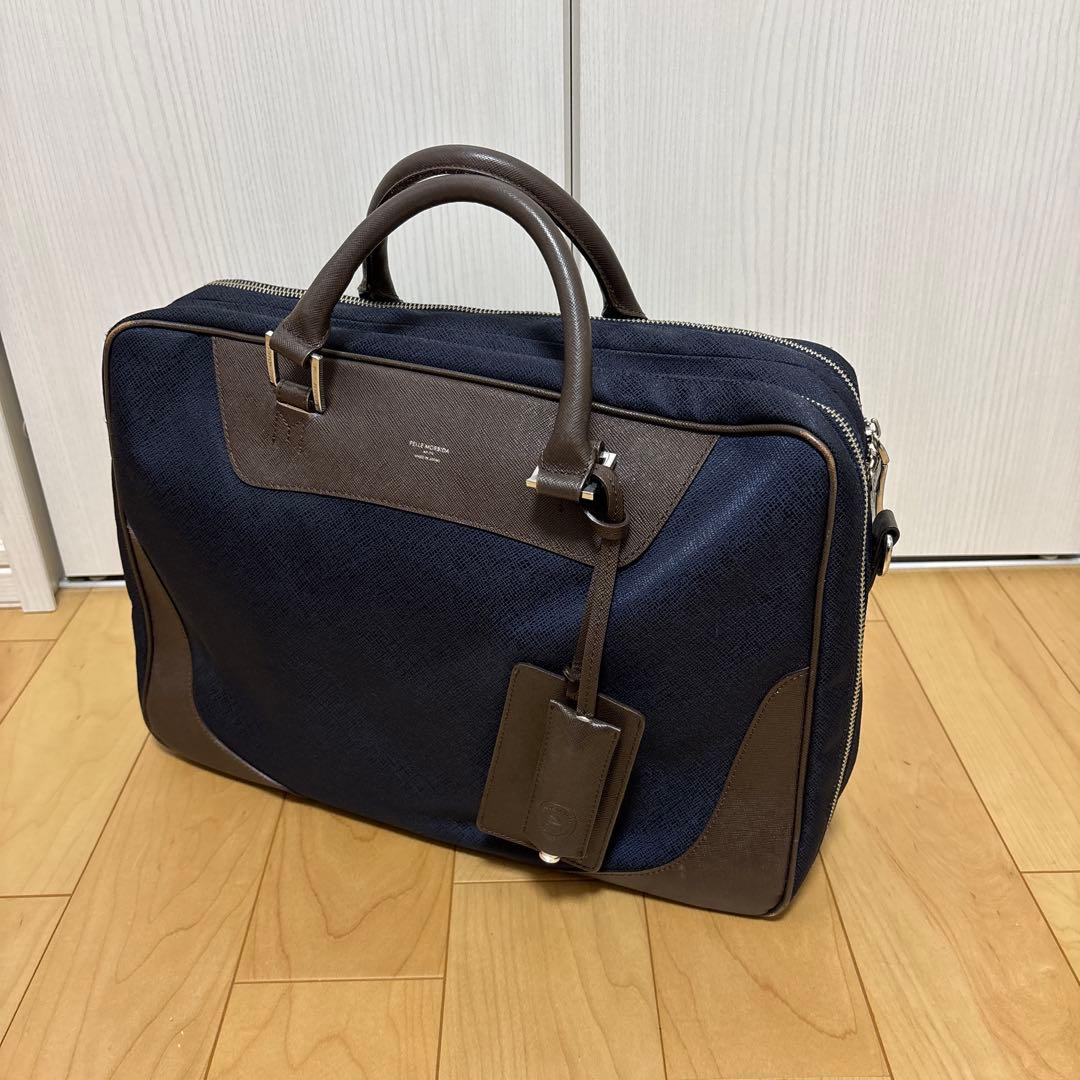Pellemorbidaビジネスバッグ　紺