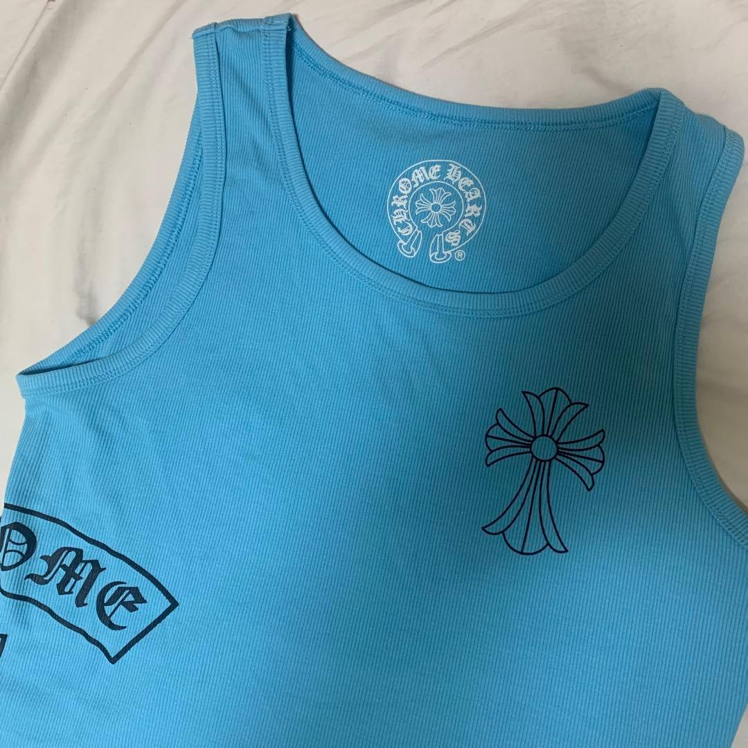 CHROME HEARTS リブ編みタンクトップ00s archive “Chrome Hearts” リブ