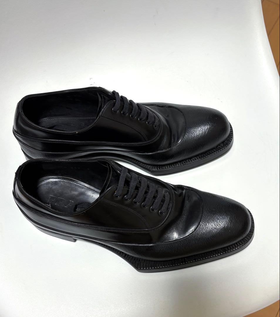 名作 プラダ12AW ラバーソールドレスシューズ6 美品