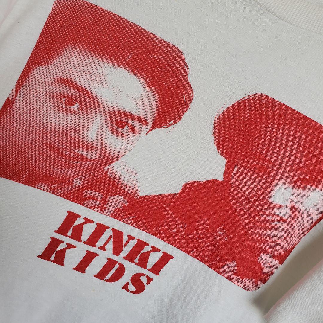 90´s KinKi Kids 半袖 Tシャツ キンキキッズ ジャニーズ白赤