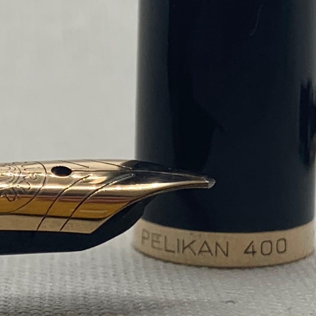 ペリカン 400NN トータス ブラウン ストライプ 万年筆 14C M