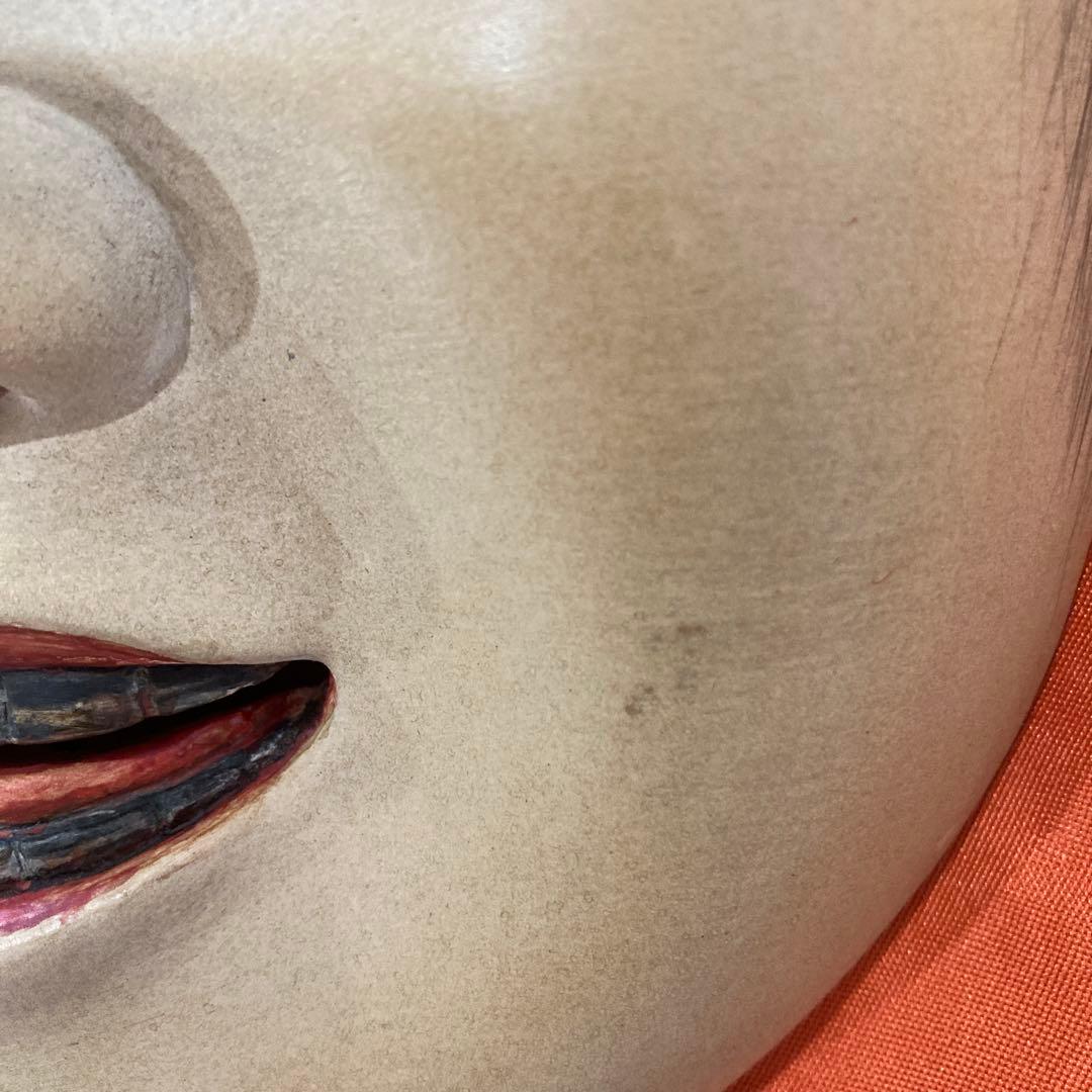 能面 木彫り 舌出慈童 - メルカリ