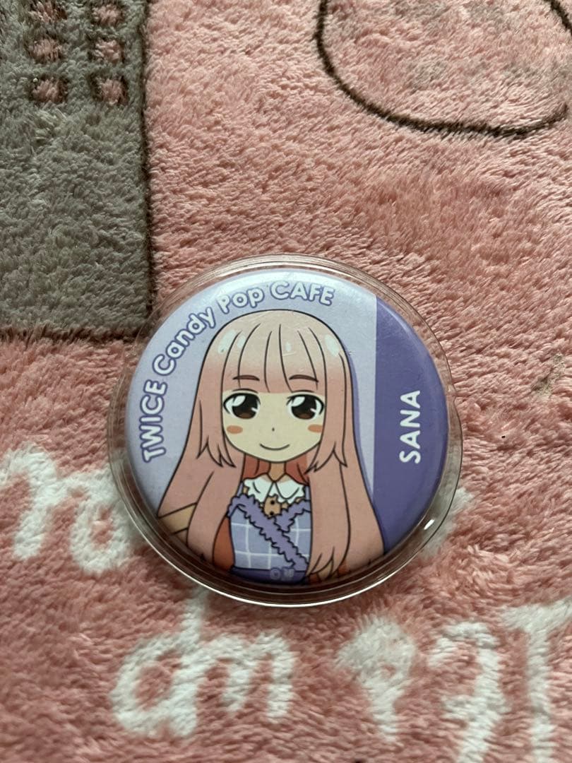 TWICE サナ 缶バッジ 痛バ CANDY POP バッグ(さな 缶バッチ)