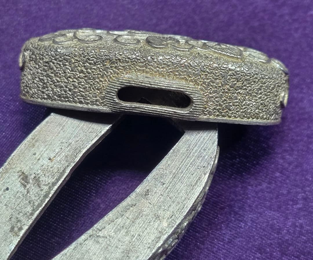 拵金具一作 銀地 3点 刀装具