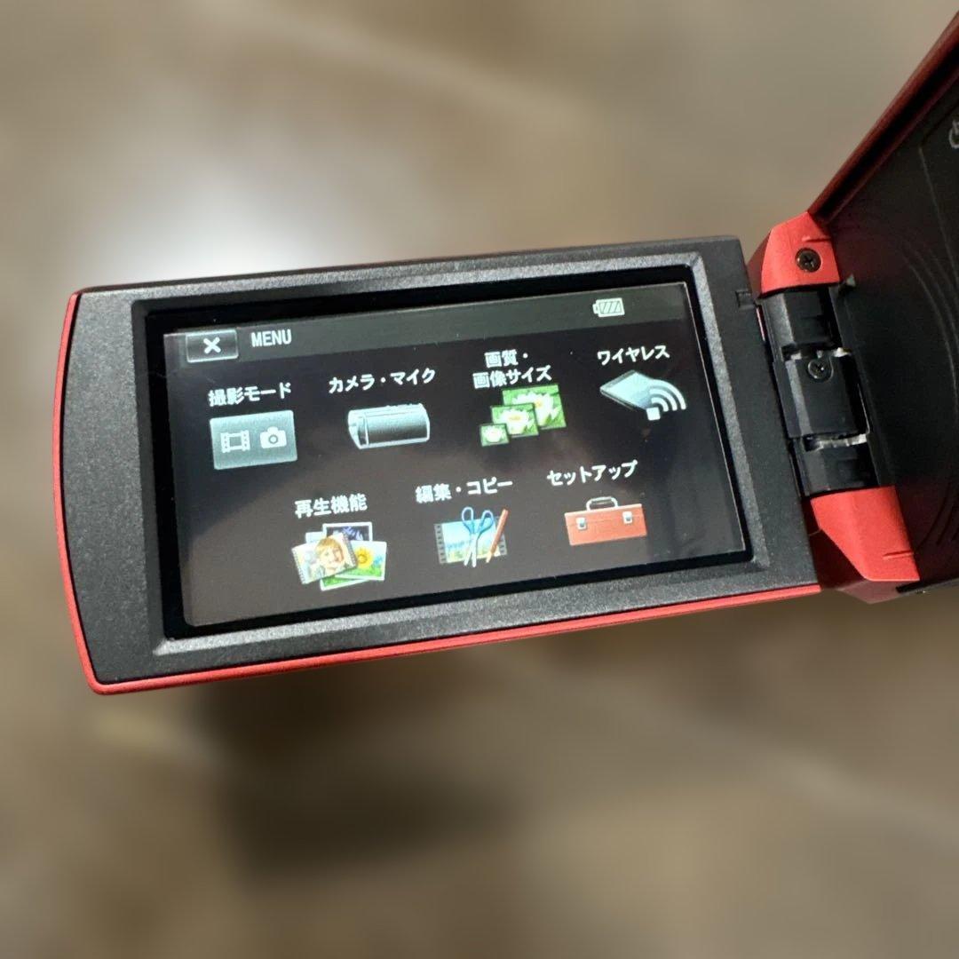SONY HDR-CX680 ビデオカメラ レッド ハンディカム 動作確認済み