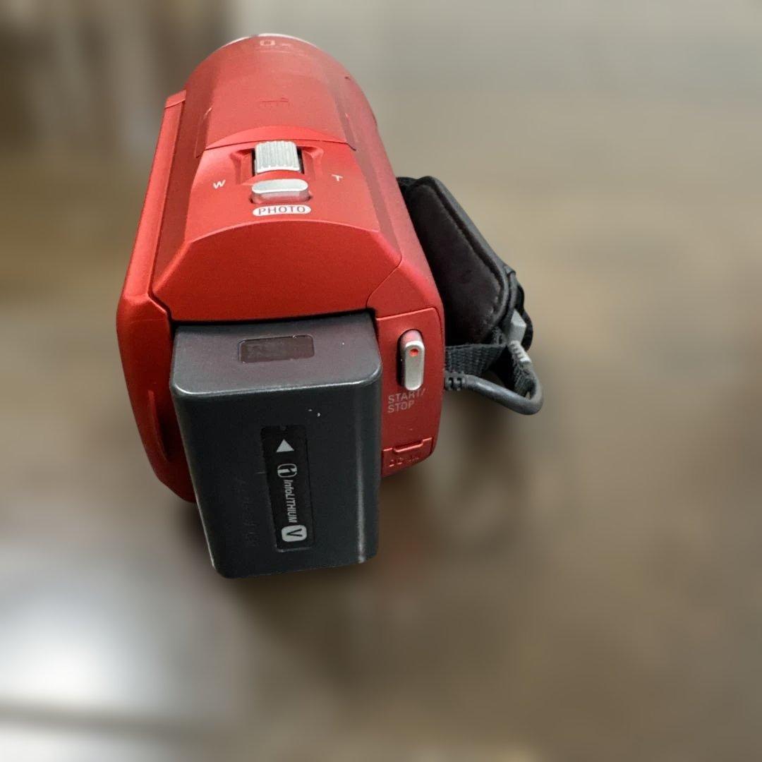 SONY HDR-CX680 ビデオカメラ レッド ハンディカム 動作確認済み