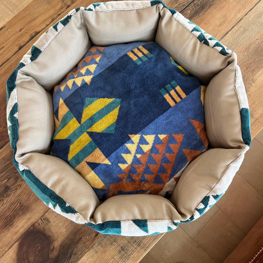 ペットベッド ハンドメイド444 ペンドルトン リメイク 猫ベッド 犬ベッド