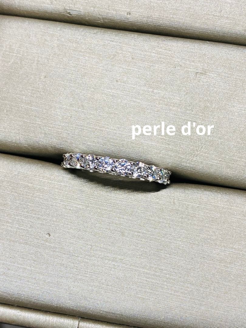 最高級モアサナイト　モアッサナイト　フルエタニティリング