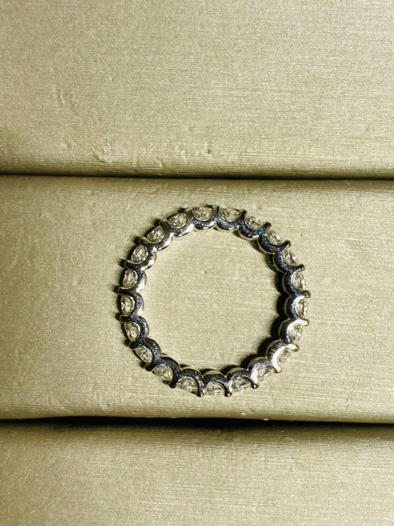 最高級モアサナイト　モアッサナイト　フルエタニティリング