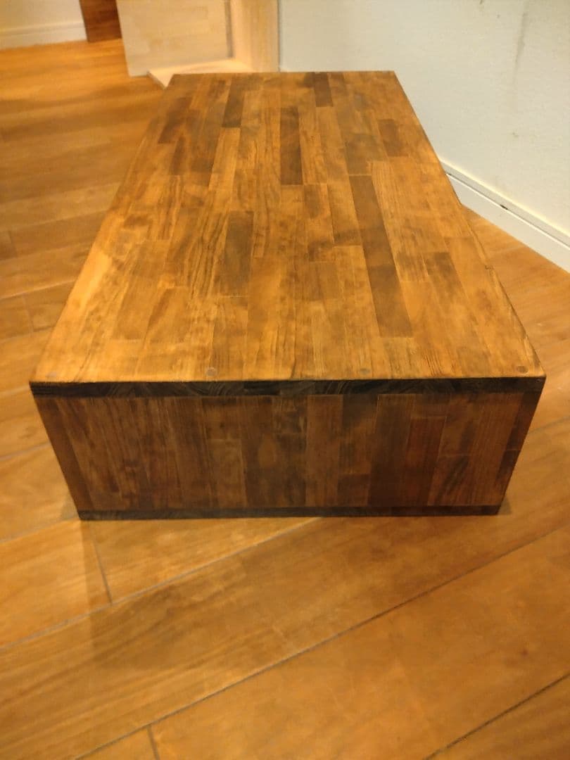 木製 ハンドメイド オーダー ロの字 シェルフ 棚 ラック テレビ台 水槽台