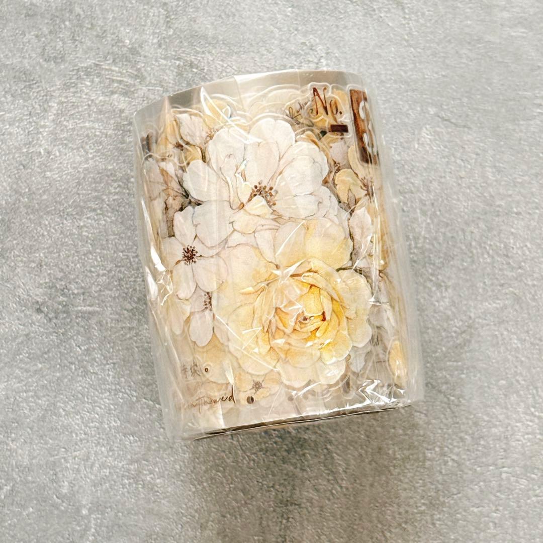 ⭐️SALE⭐️小白家文創《黄玫瑰》海外マスキングテープ マステ 【2744】