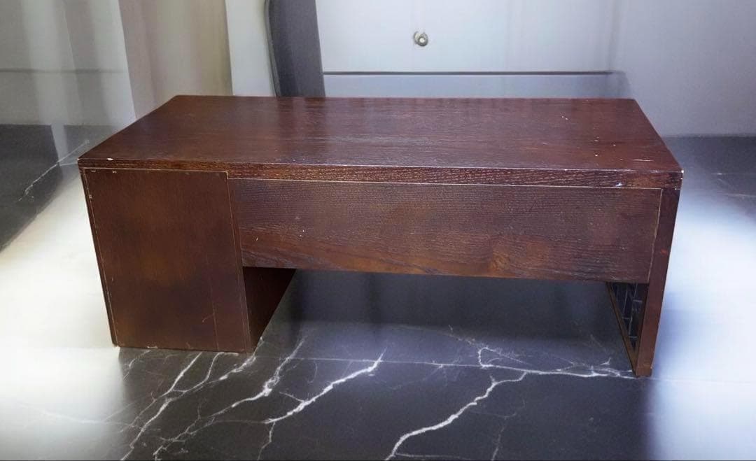 アンティーク☆昭和時代の文机 側面の格子がとてもよい雰囲気