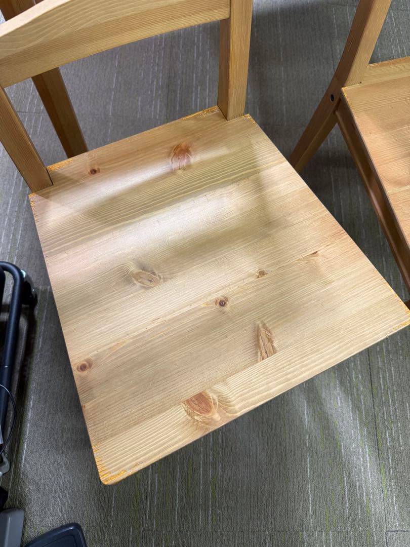 【洗浄消毒作業済】IKEA ダイニングテーブル　チェア3脚　ヨックモック