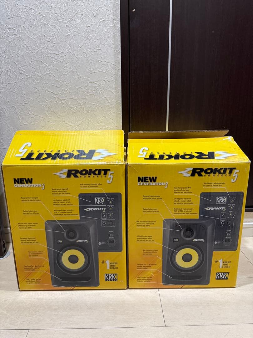【美品】KRKモニタースピーカー　ROKIT 5 G3