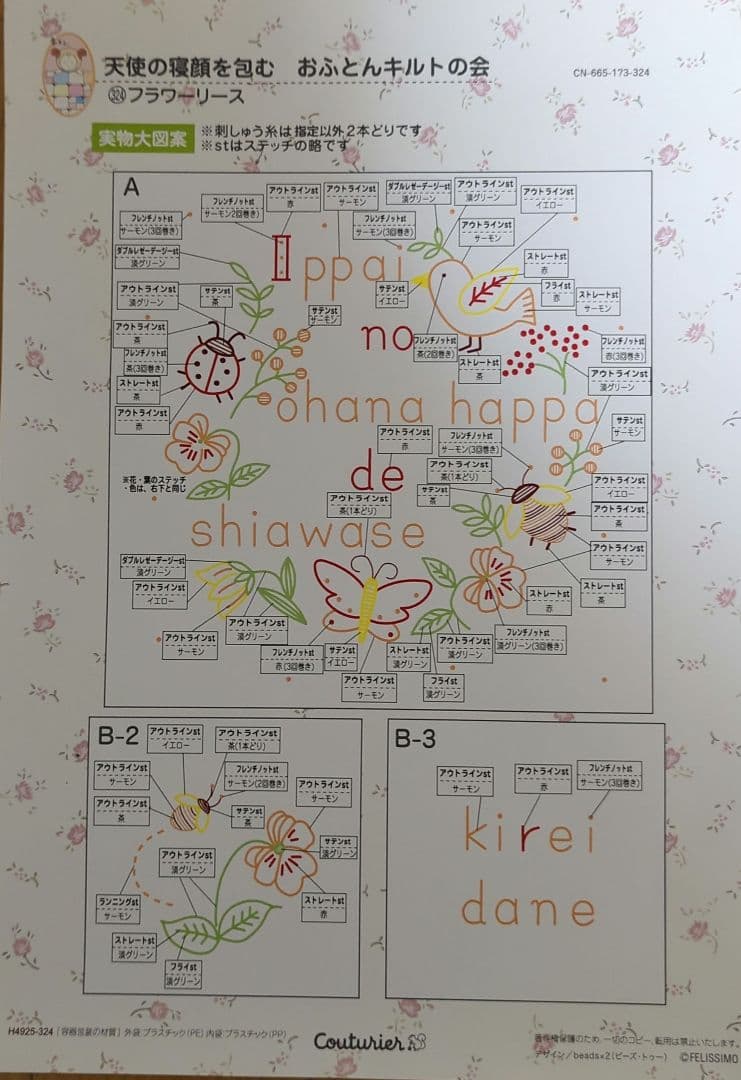 クチュリエ　おふとんキルト16セット①