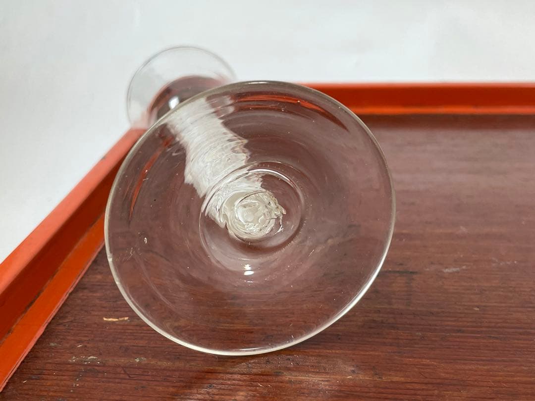 エアーツイストグラス イギリス エアーツイストステムグラス オペーク