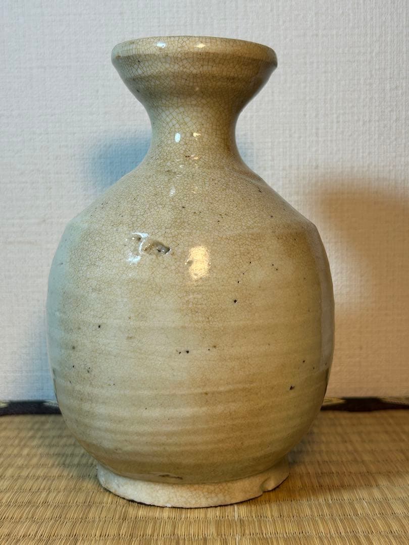 李朝 白磁徳利 李朝末期