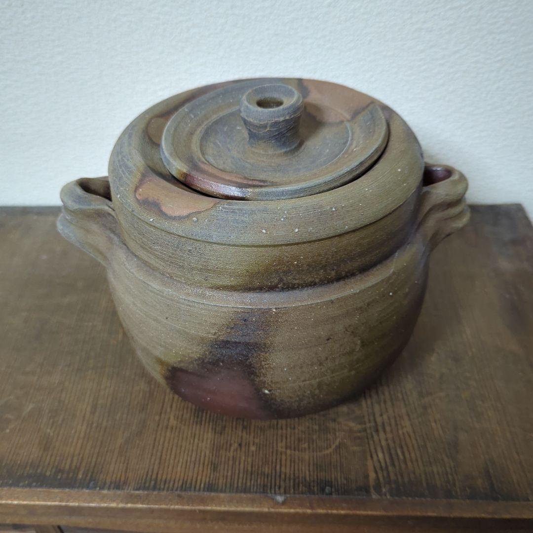 藤原雄　備前耳付水指