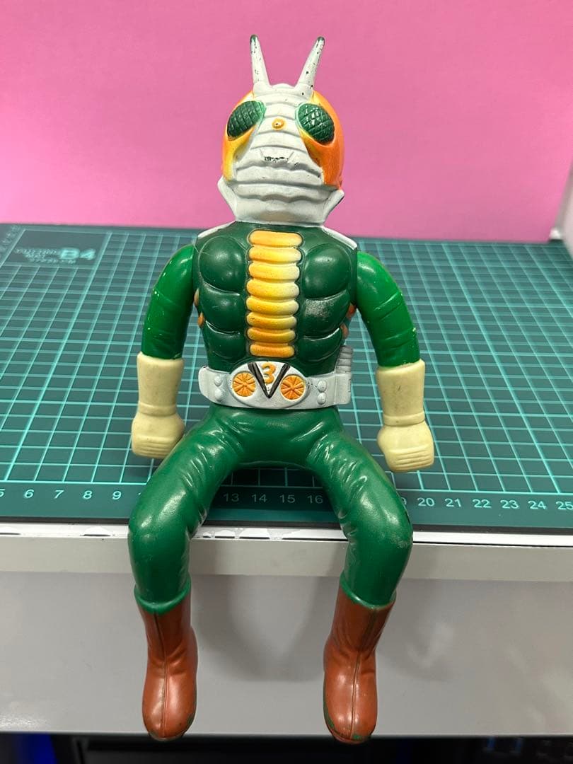 仮面ライダーV3★フィギュア★ソフビ★昭和レトロ★当時物★仮面ライダー
