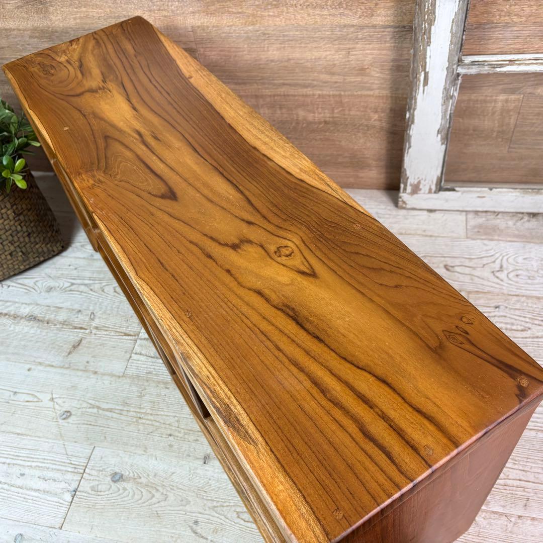 オールドチーク天然無垢材ナチュラルウッドテレビ台サイドボード飾り棚