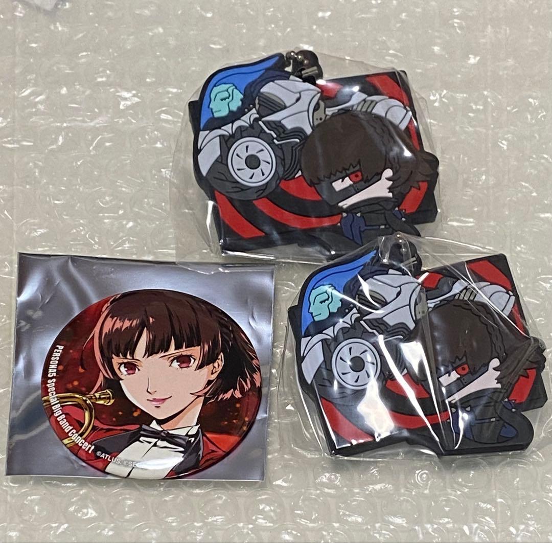 ペルソナ5 ペルコン 缶バッジ ガチャ ラバスト 3点 クイーン 新島真