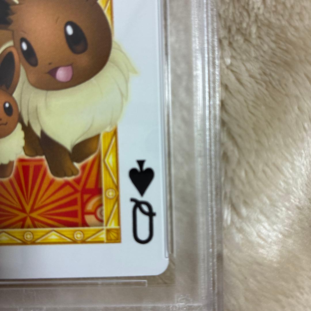 ポケモンセンターナゴヤのトランプ ♠️のＱ イーブイ PSA10