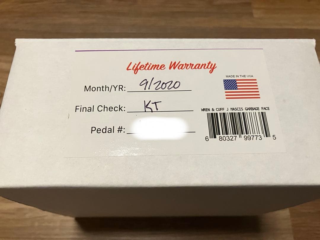 GARBAGE FACE wren and cuff エフェクター　fuzz