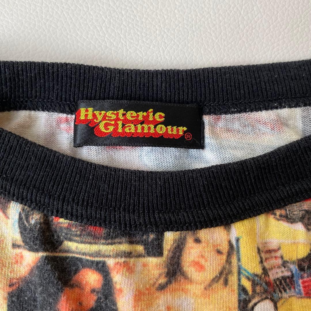 ヒステリックグラマー　タンクトップ　初期タグ　ガール総柄　ロゴ　キャミソール