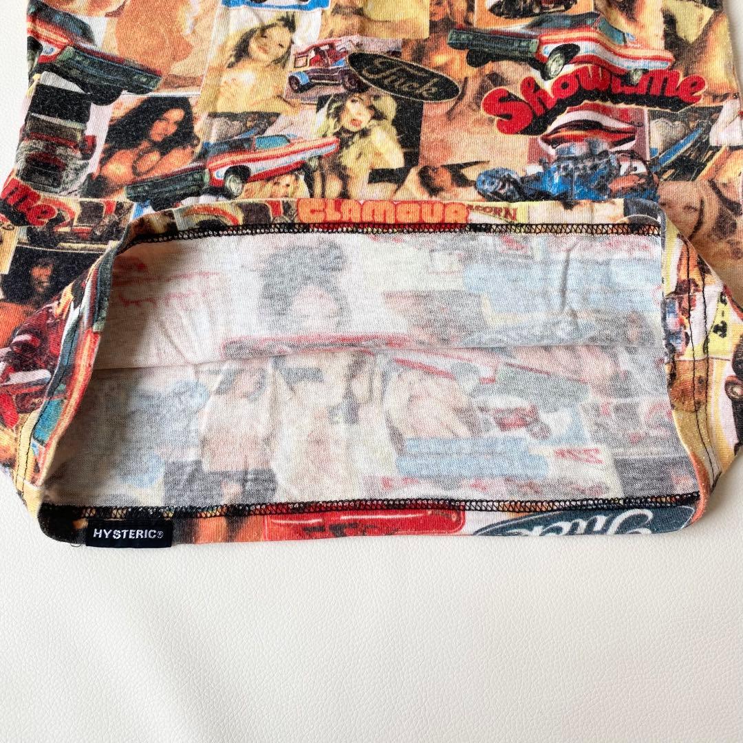 ヒステリックグラマー　タンクトップ　初期タグ　ガール総柄　ロゴ　キャミソール