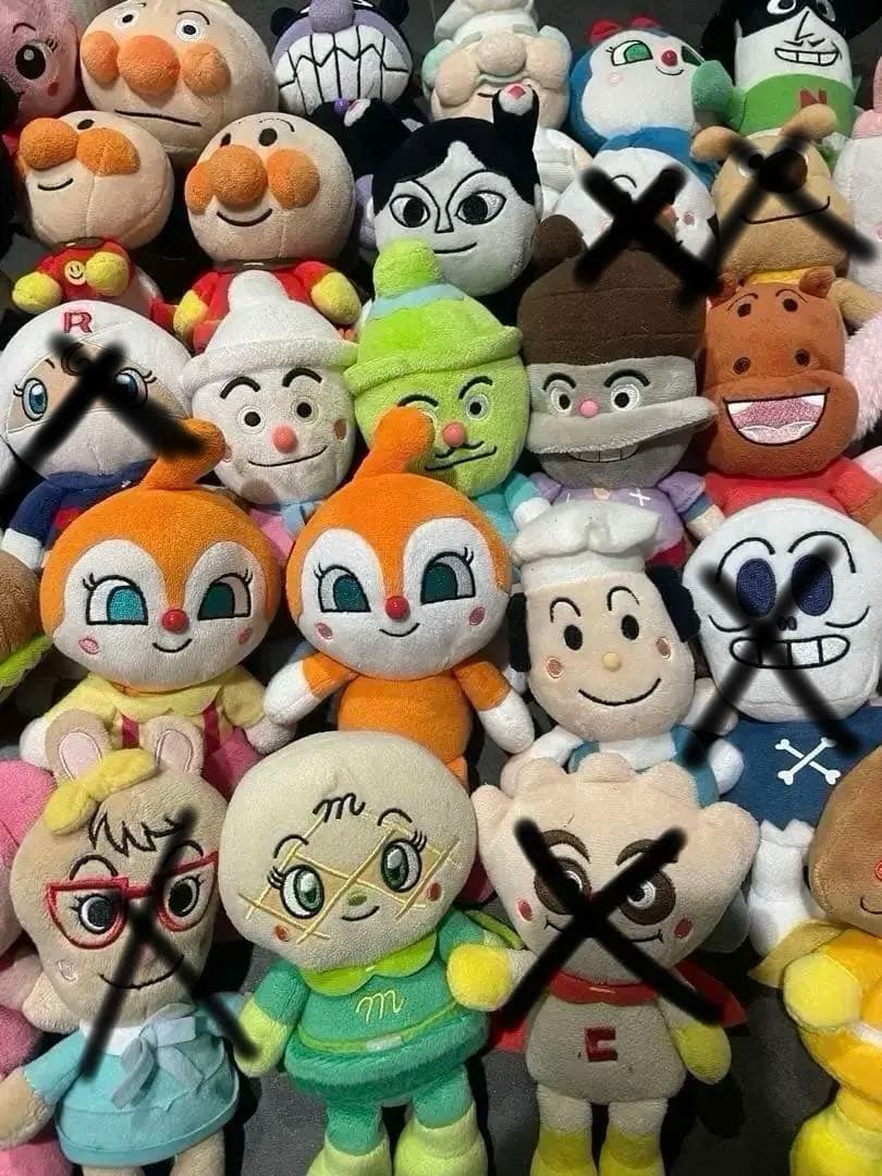 アンパンマンプリちぃビーンズぬいぐるみ38点セット