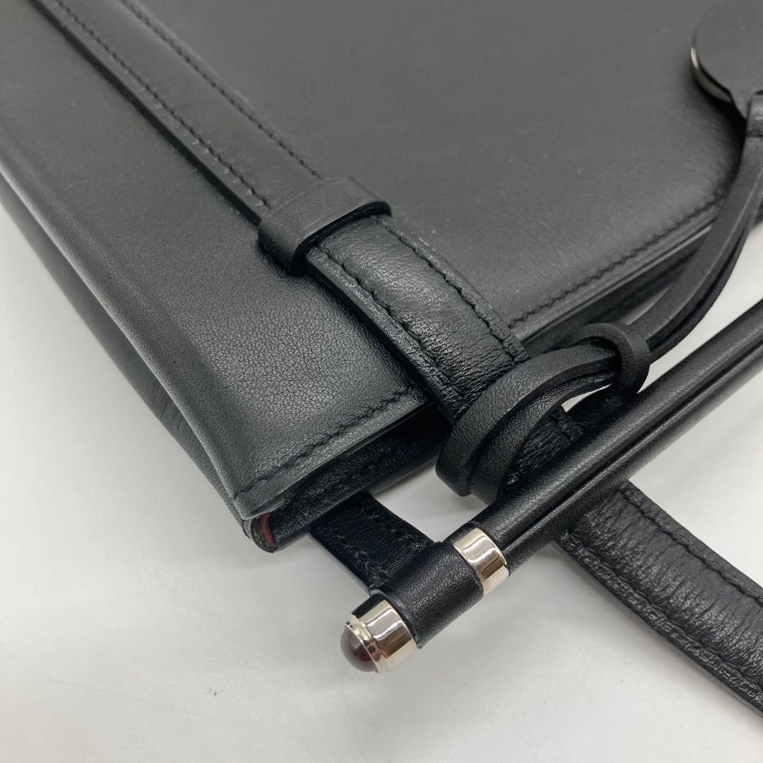 カルティエ カボション マスト ライン カーフスキン フォーマル ハンドバッグ