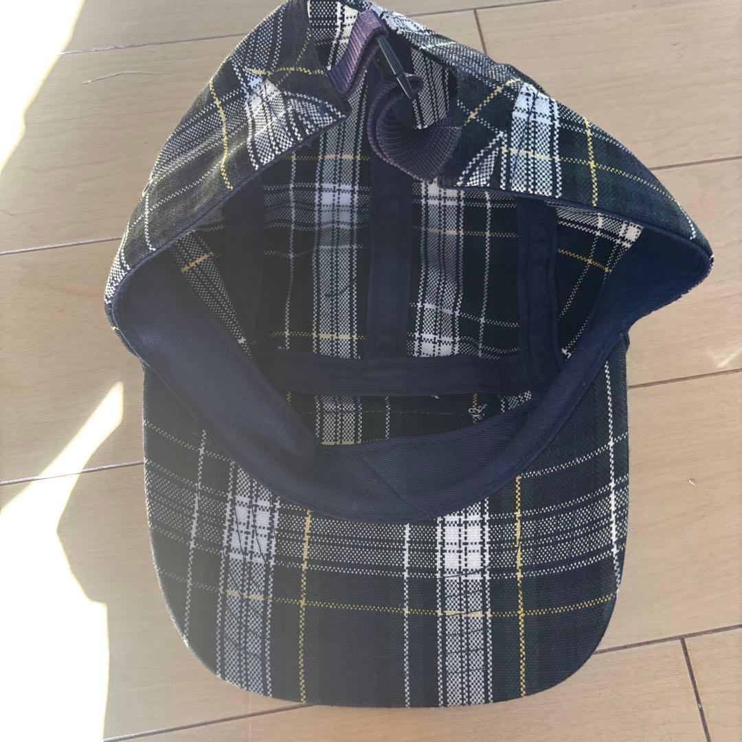 Supreme チェック柄キャップ - メルカリ