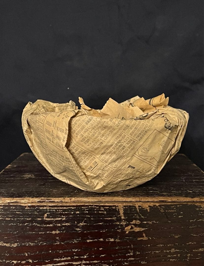 中国古美術•大清康熙年製染付“寿”字茶碗；XG00-89