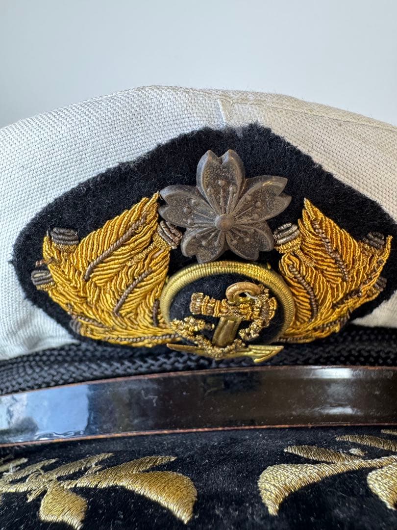 大日本帝国海軍 士官軍帽 制帽 57cm 複製品 旧帝国海軍士官制帽【 大