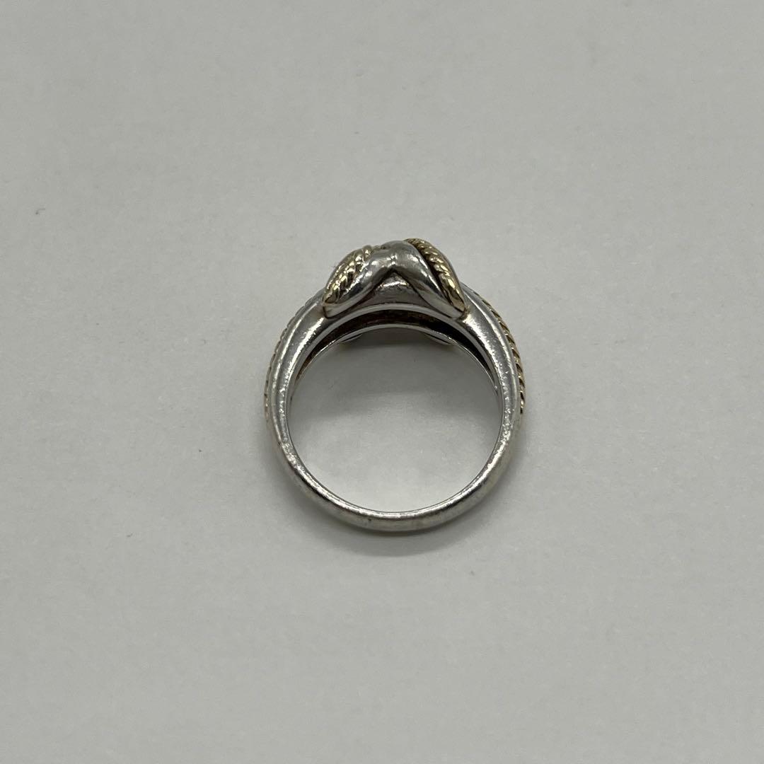 ティファニー TIFFANY&CO シグネチャークロス リング 13号 コンビ