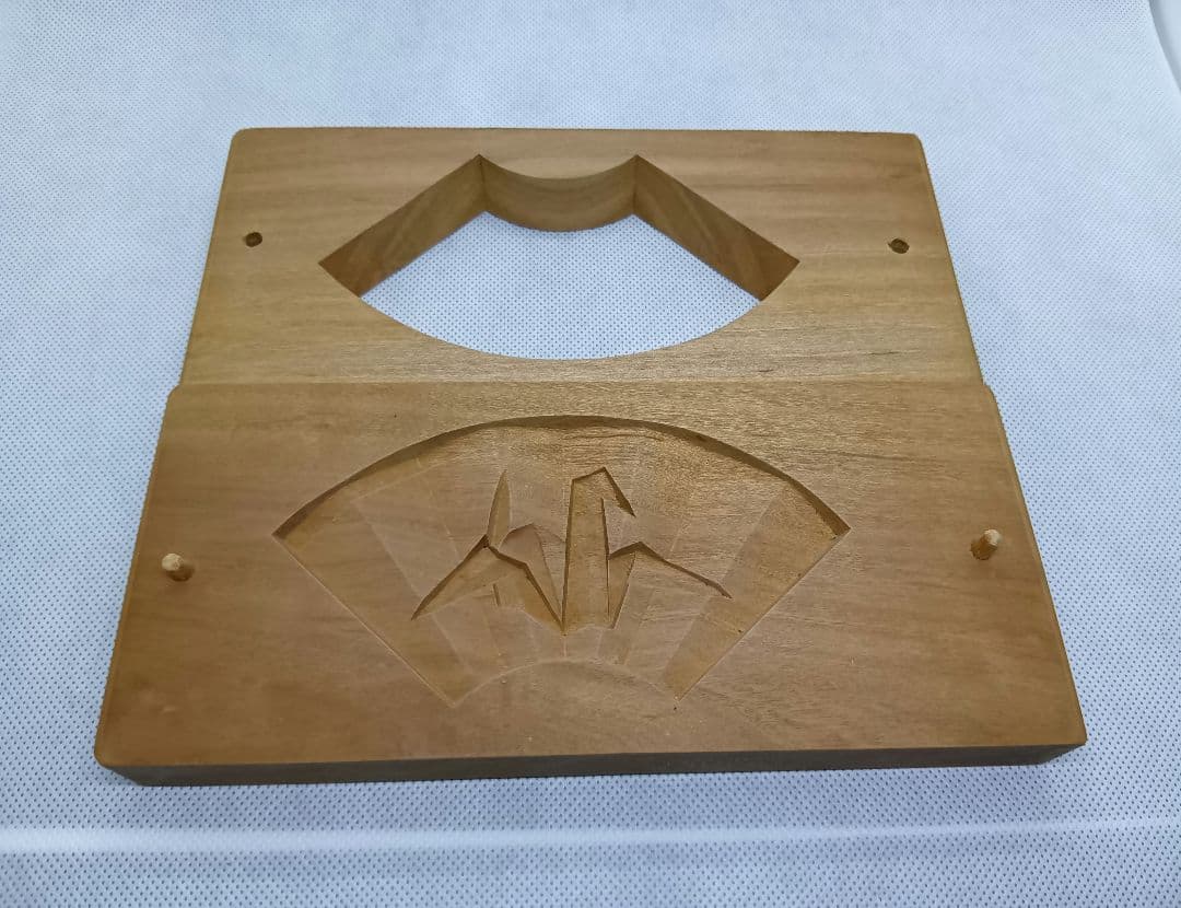 和菓子木型 #51 扇に鶴折り紙 和菓子木型 #51 扇に鶴折り紙