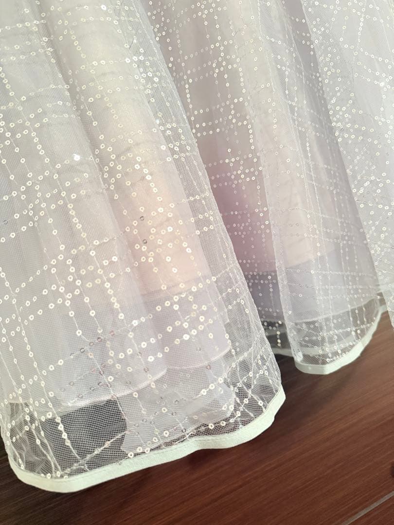 【CELFORD】バリエーションチュールフレアスカート　スカート　スパンコール