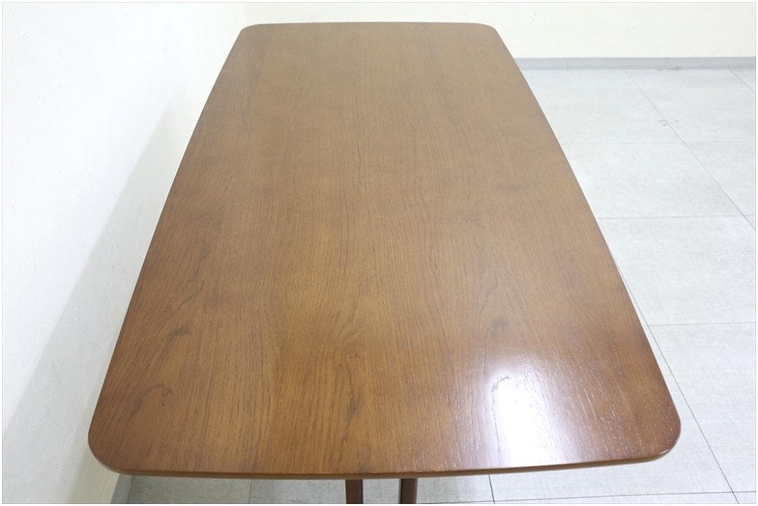美品 カリモク60 カフェテーブル1200 ウォールナット 食卓 机 テーブル