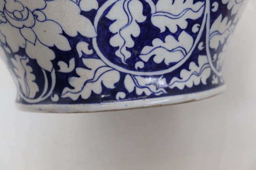 中国 清時代 染付 蓋付大壺 送料込み250221 - メルカリ