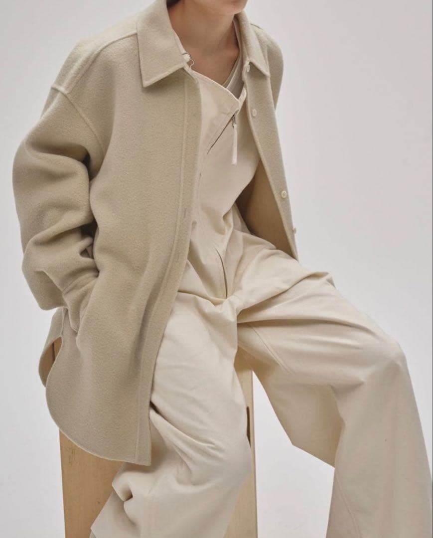 新品タグ付き】todayful Wool Shirts Jacket セージ